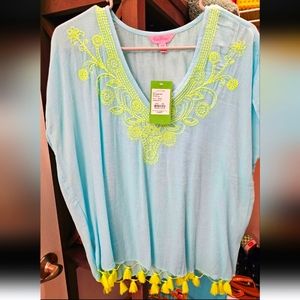 NWT! Lilly Pulitzer Kathleen Tunic Serene Blue Size S/M